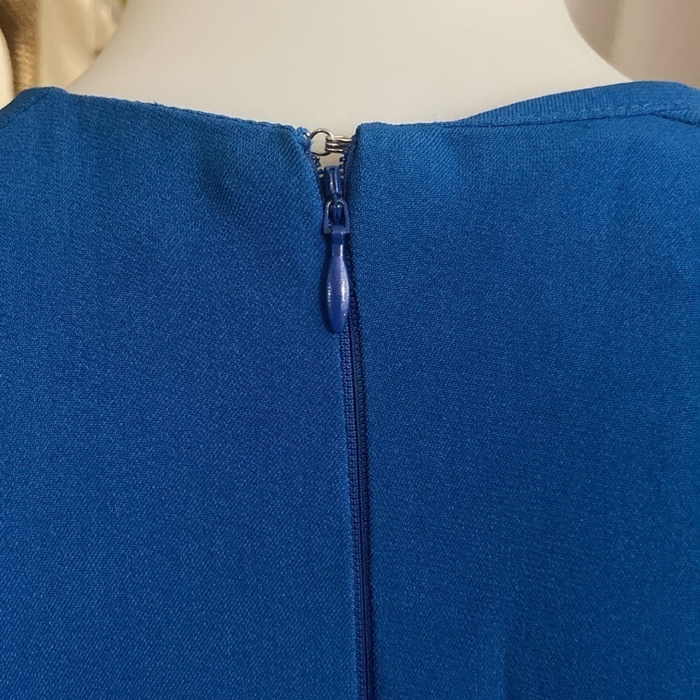 Stella McCartneyRotal Blue V-Neck Wide Leg Jumpsuit - Picture 11 of 14